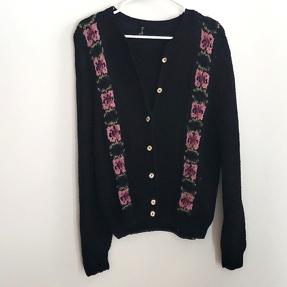 Vintage Knit Cardigan Sweater - Picture 1 of 5